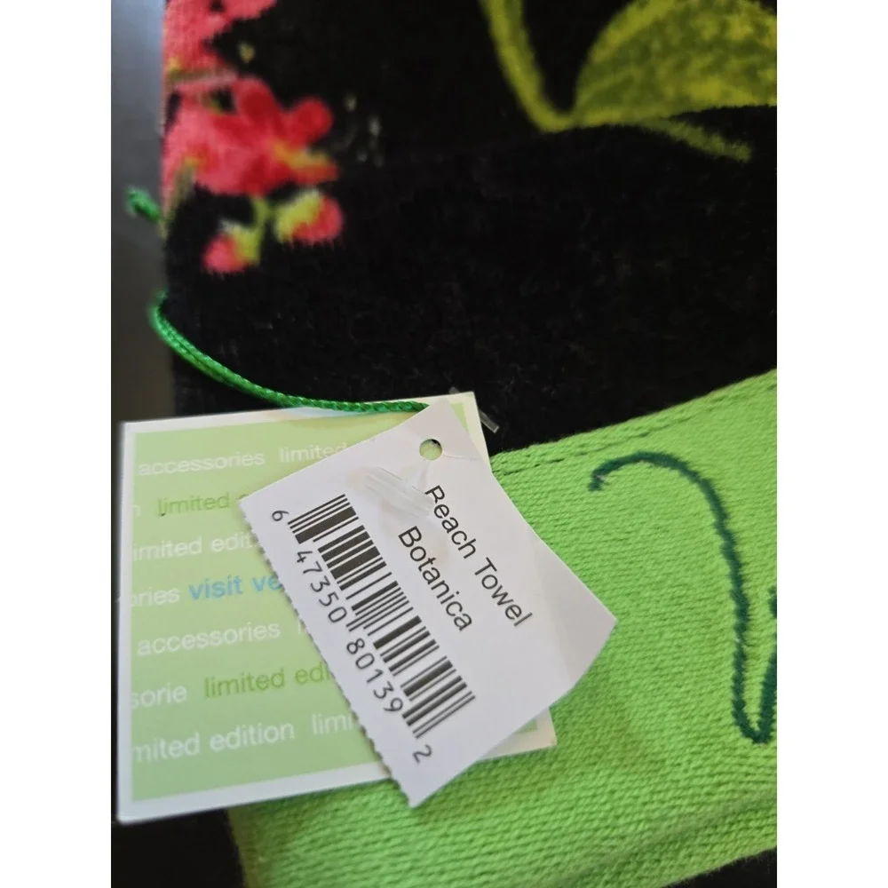 NOS NWT Vera Bradley Botanica Retired Pattern Large Beach Towel 32